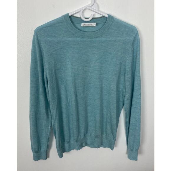 Peter Millar Sweaters - Women Peter Millar Crown Soft Crew wool cashmere silk pullover golf sweater L